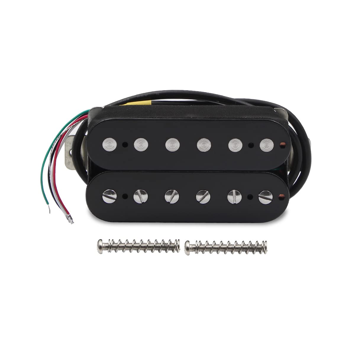 Fleor Alnico 2 Humbucker Pickup 8-9K Electric Guitar Pickup Bridge Humbucker, Black